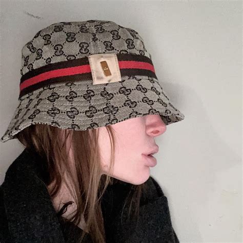 real and fake gucci hats|authentic Gucci bucket hat.